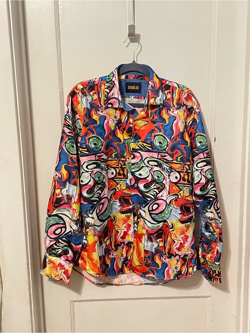 Suslo Multicolor Abstract Print Button-Down Shirt
